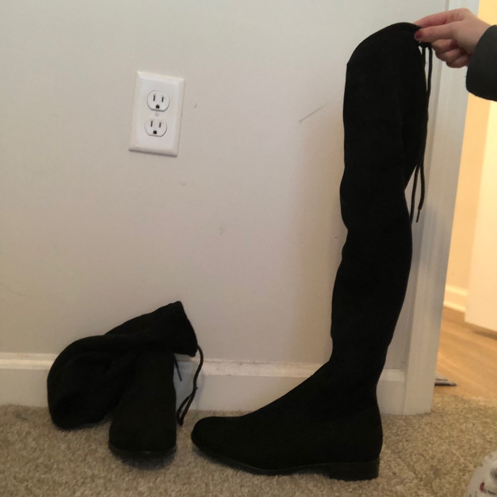 black boots